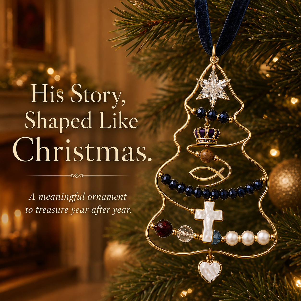 ✝️🎄The Story of Jesus Christmas Keepsake: Every Bead Tells His Story