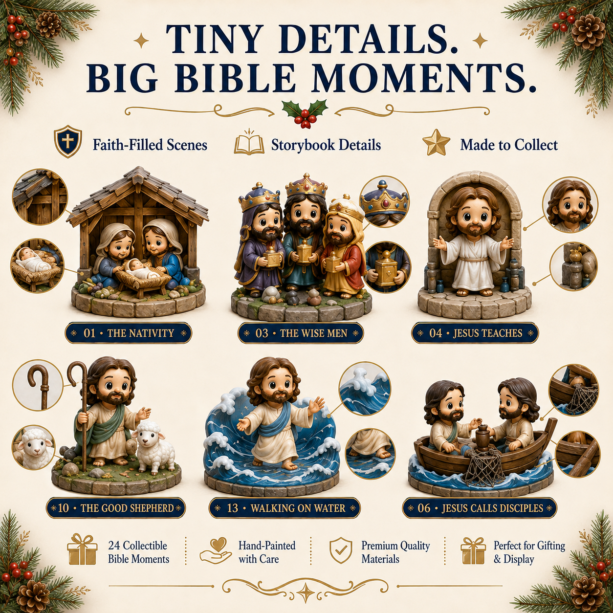 ✝️ 24 Days Walking With Jesus Advent Calendar 2026 – 24 Bible Moments • One Journey of Faith 🎄✨