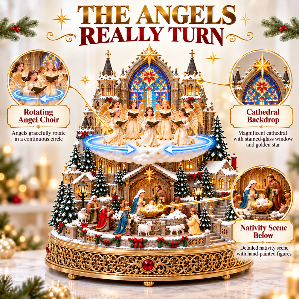 Detailed Angel Choir Nativity Village