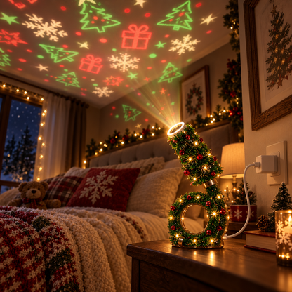 🎄 Christmas Skyglow Tree™ | Flexible USB Holiday Ceiling Projector Light