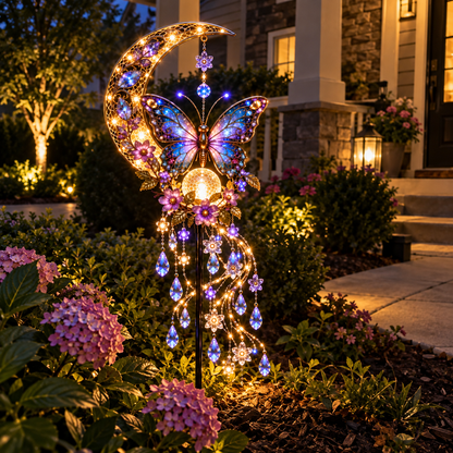 🌙🦋 Butterfly Moonlight Cascade™ Solar Garden Light ✨