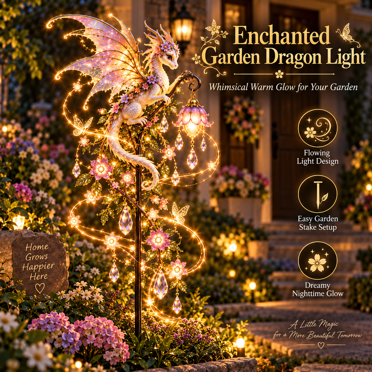 🎁Last Day 49% OFF-✨ Enchanted Garden Glow™ – Solar Fantasy Stake Light