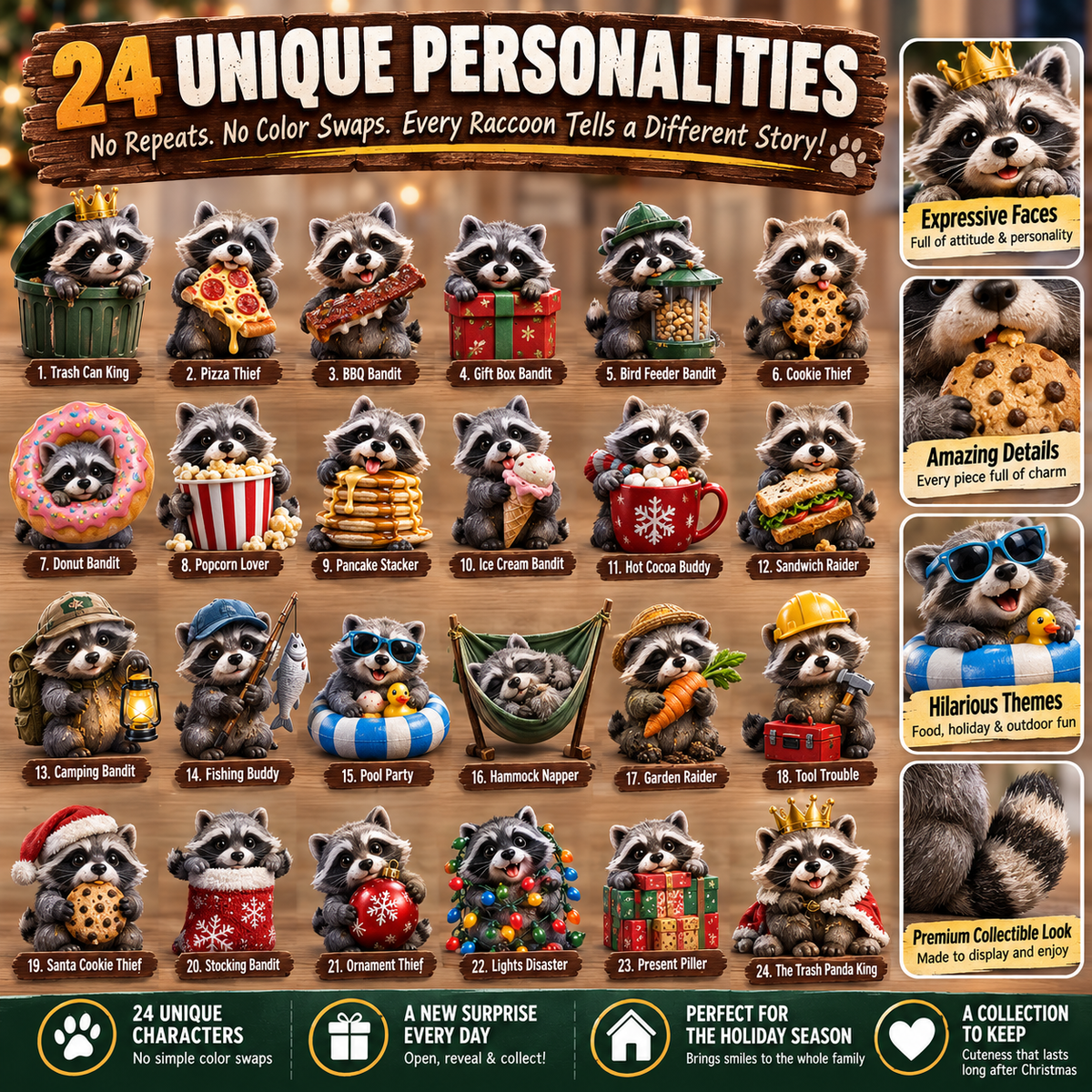 🦝 Backyard Bandits Advent Calendar – 24 Days of Tiny Trouble