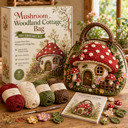 🧶 Whimsical Storybook Crochet Bags — 6-Style Fantasy DIY Crochet Bag Kit
