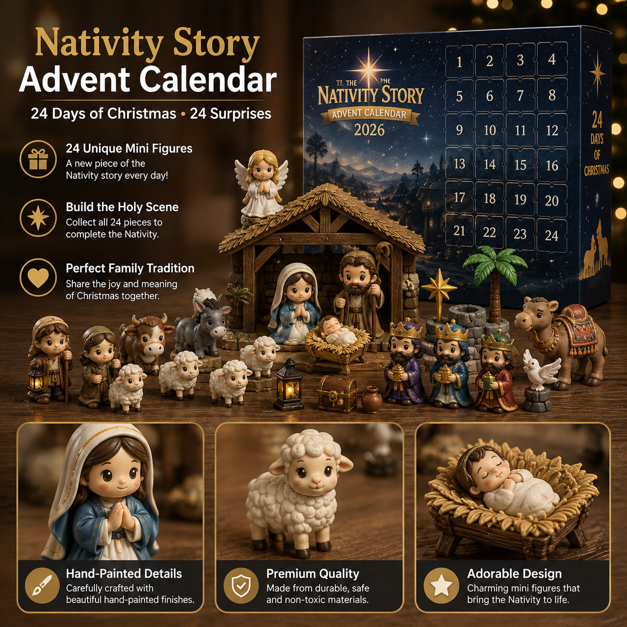 ✨🌟 The Nativity Story Advent Calendar 2026 🎄🙏