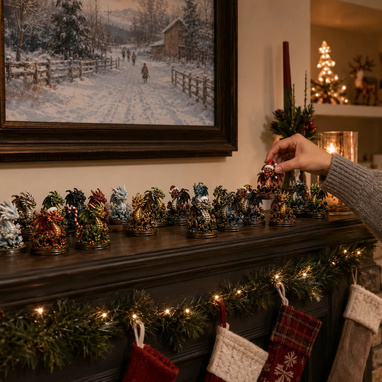 🐉 LAST DAY 49% OFF – 24 Days Of Dragons Advent Calendar | 24 Unique Collectible Dragon Figures with Fantasy Designs & Magical Countdown Experience ✨