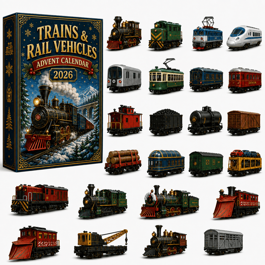 Trains & Rail Vehicles Advent Calendar 2026 – 24 Railway Surprises