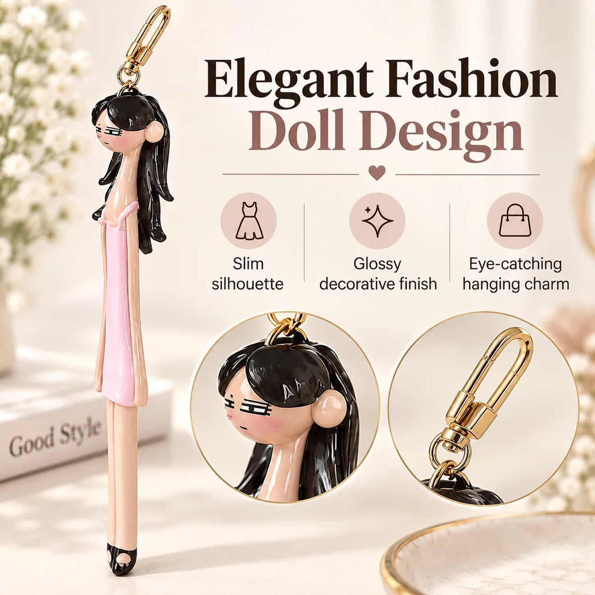 💖Chic Muse Doll Bag Charm™ | Stylish Purse & Handbag Accessory