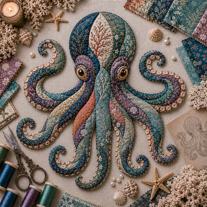 🌊 Ocean Friends DIY Patchwork Decoration Kit