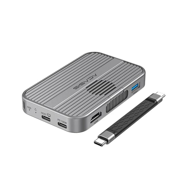 🧲 10Gbps Magnetic SSD Enclosure & Docking Station  – High-Speed M.2 NVMe SSD Storage Adapter with Multi-Port Expansion
