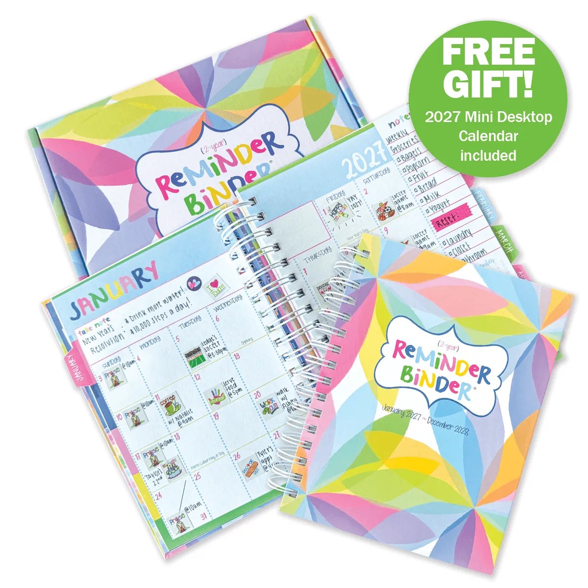 ⏰Limited Stock 50% OFF - 📅✨ 2027–2028 Reminder Binder® – 24-Month All-in-One Life Planner