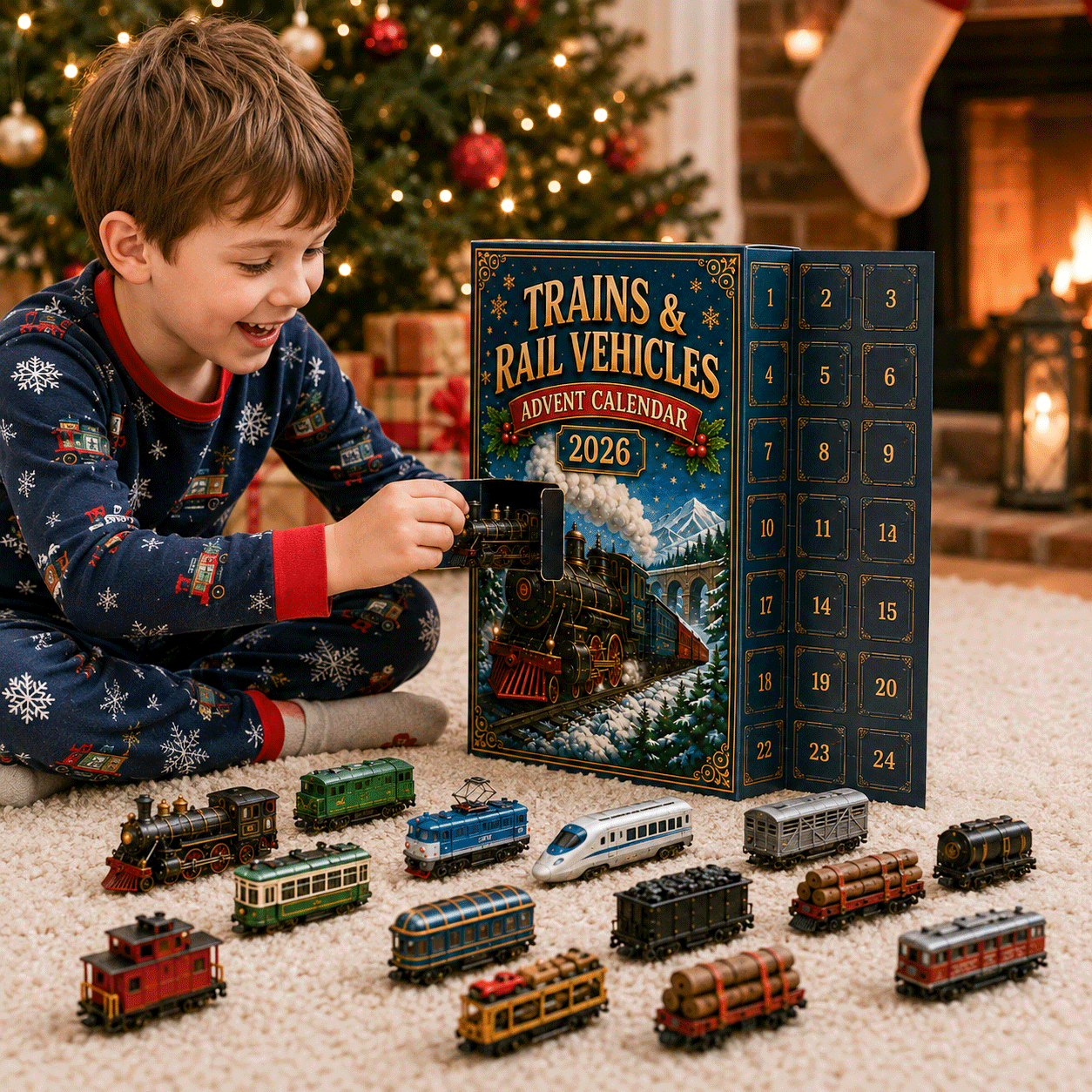 Christmas railway Advent Calendar gift