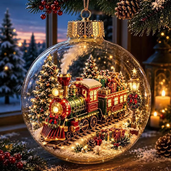 🎄Glowing Christmas Diorama Ornament – Perfect Christmas Tree Decorations