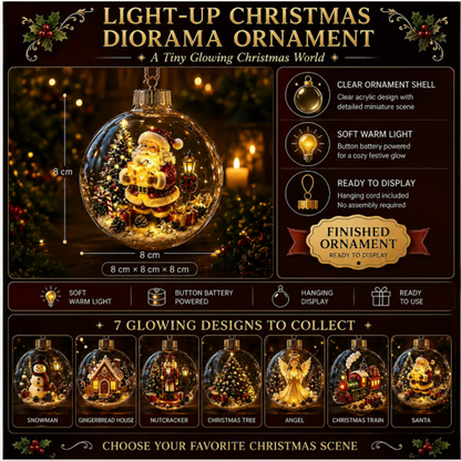 🎄Glowing Christmas Diorama Ornament – Perfect Christmas Tree Decorations