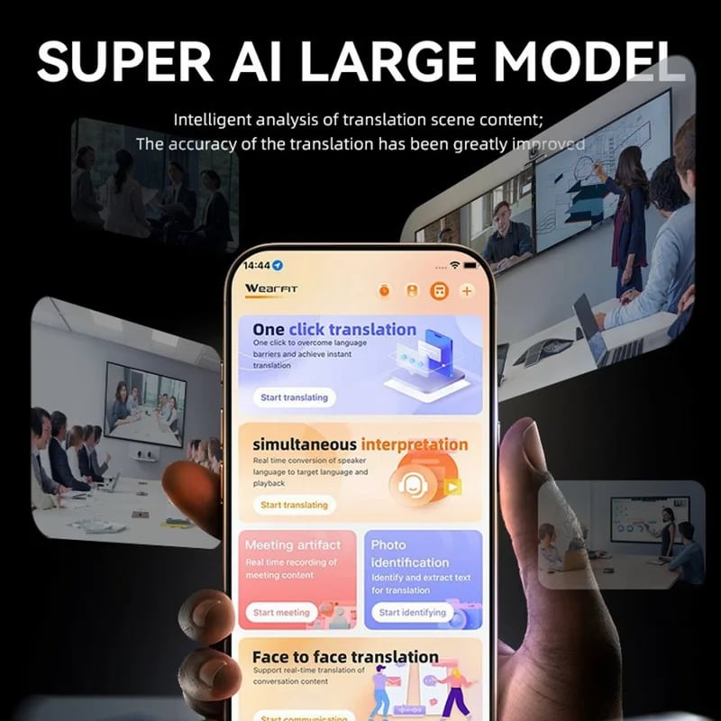 🌍 AI Real-Time Translator & Language Tutor: Smart Wearable Device for Spanish & English Practice – Supports 165+ Languages with Instant Feedback