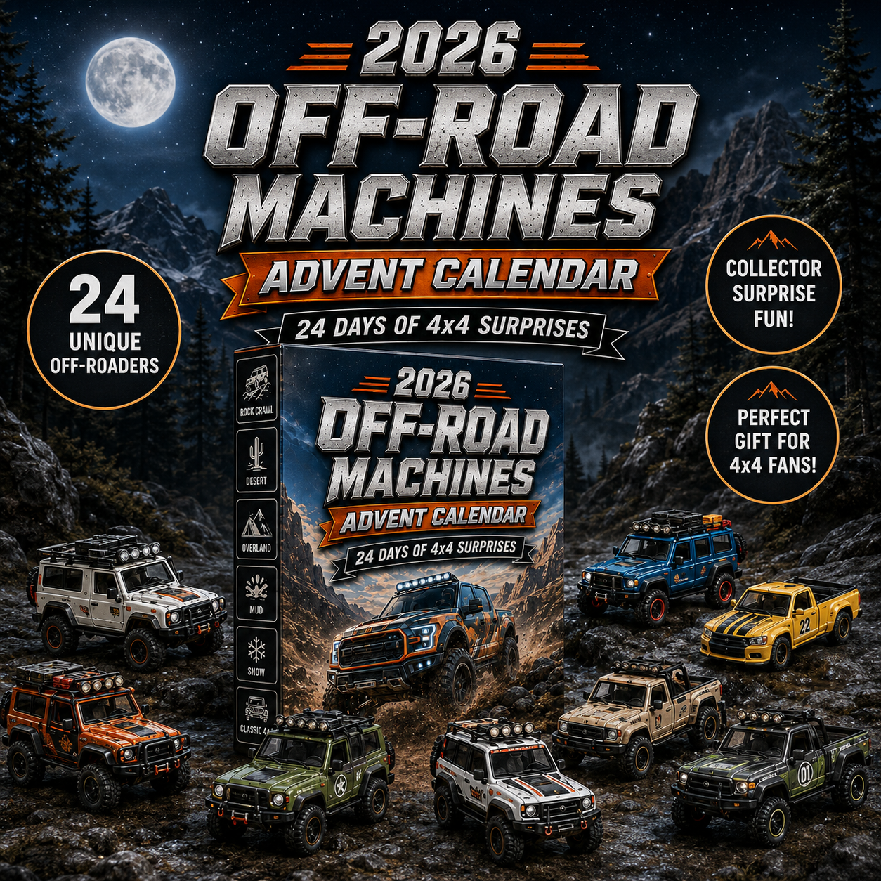 🔥 2026 Truck & 4x4 Advent Calendar – 24 Days of Mini Road Beasts 🛻