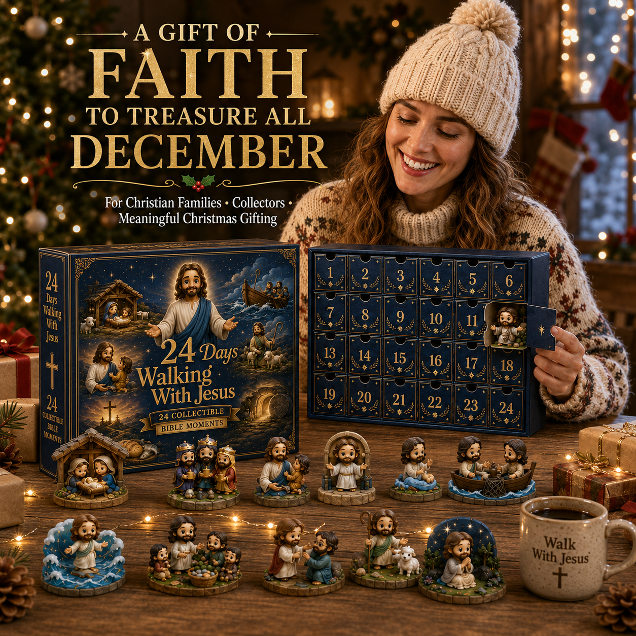 ✝️ 24 Days Walking With Jesus Advent Calendar 2026 – 24 Bible Moments • One Journey of Faith 🎄✨