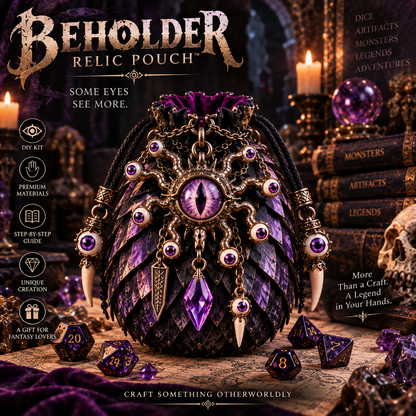 🧿⚔️ Legendary Relic Pouch DIY Kit™ – Fantasy Chainmail Scale Craft