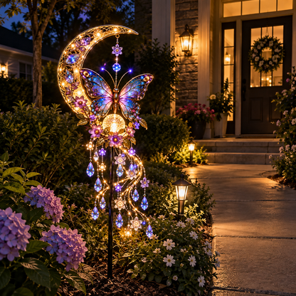 🌙🦋 Butterfly Moonlight Cascade™ Solar Garden Light ✨