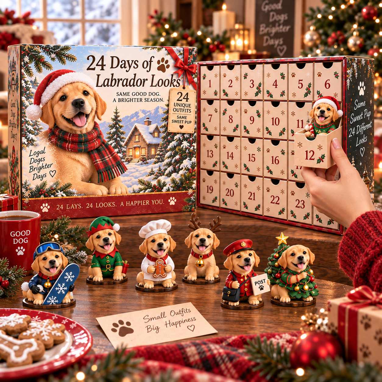 Opening Labrador Christmas Advent Calendar