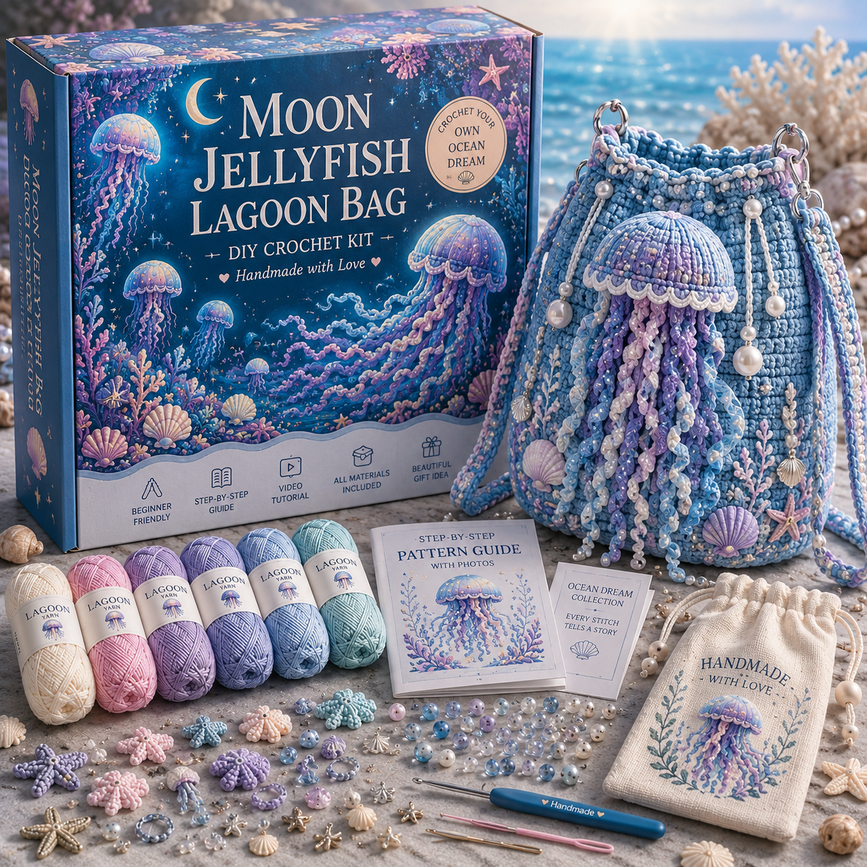 🧶 Whimsical Storybook Crochet Bags — 6-Style Fantasy DIY Crochet Bag Kit