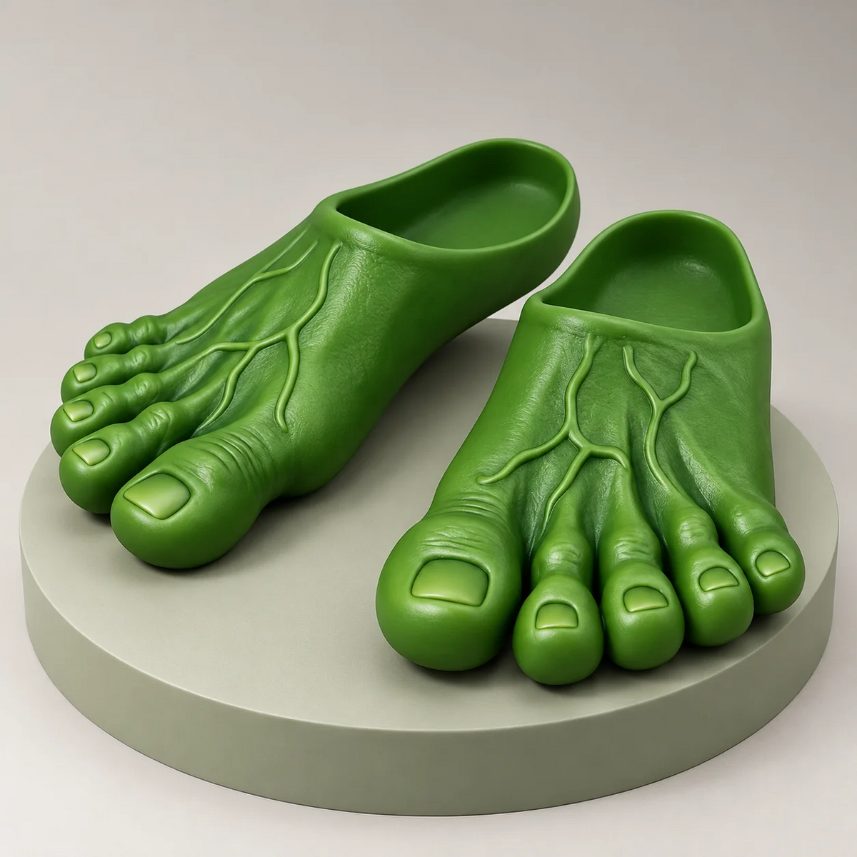 😂 Realistic Barefoot Slippers – Funny Giant Toe Slides, Hilarious Prank Gift 👣
