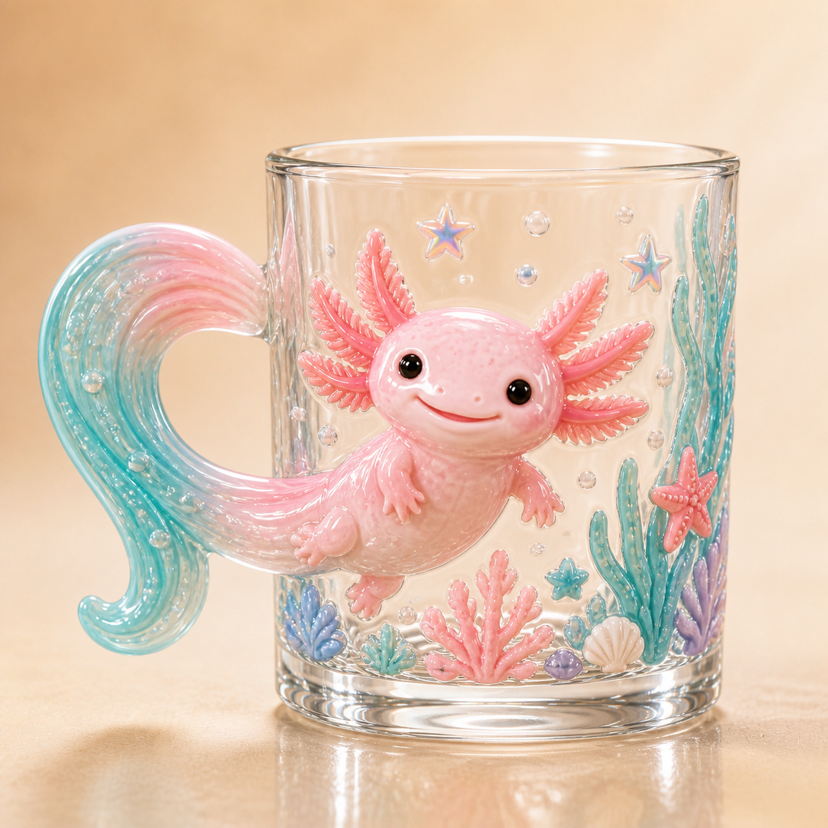 Animal mug displayed at home