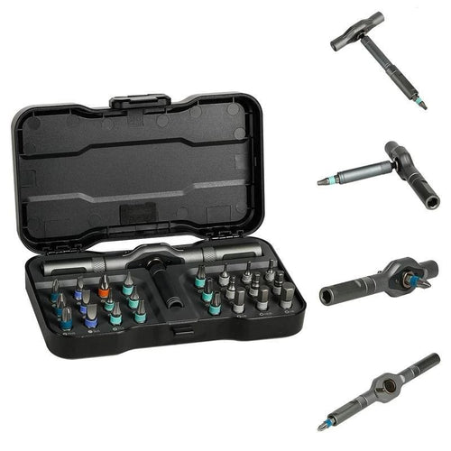 🔥24 in 1 DlY Screwdriver Set Magnetic Compact and Portable Ratchet Screwdriver