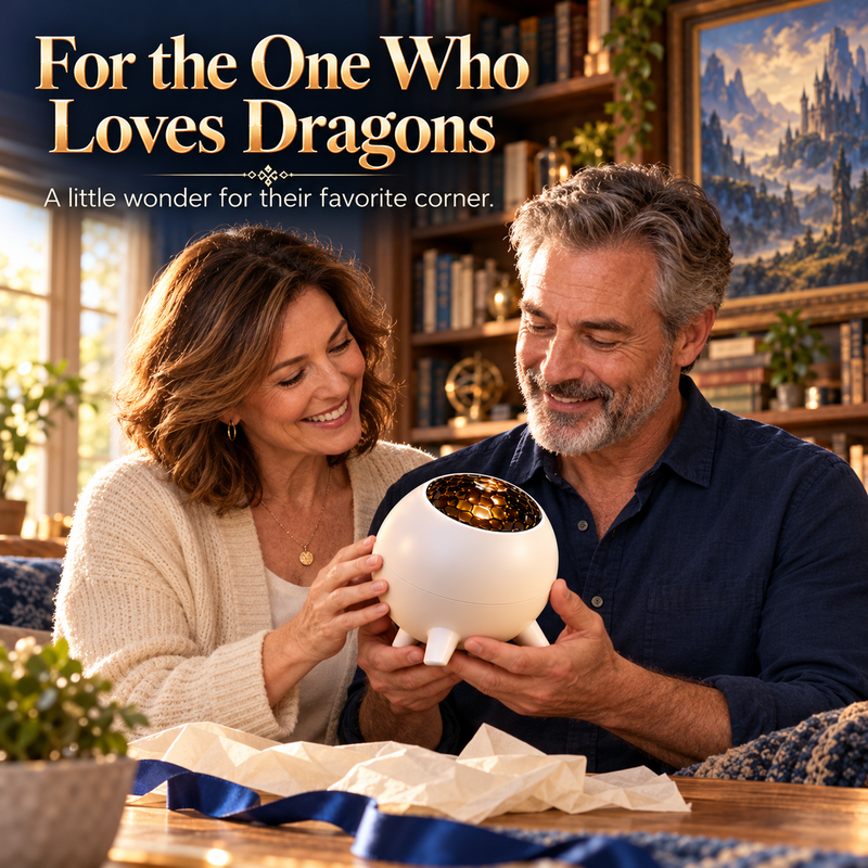 Couple exchanging the small Dragon