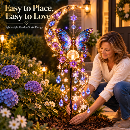 🌙🦋 Butterfly Moonlight Cascade™ Solar Garden Light ✨