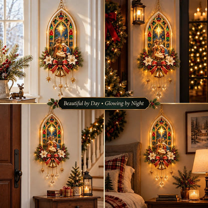🎄 Christmas Sale – 50% OFF ✨ Bethlehem Star of Faith™ Lighted Nativity Wall Decor – Bring His Light Home