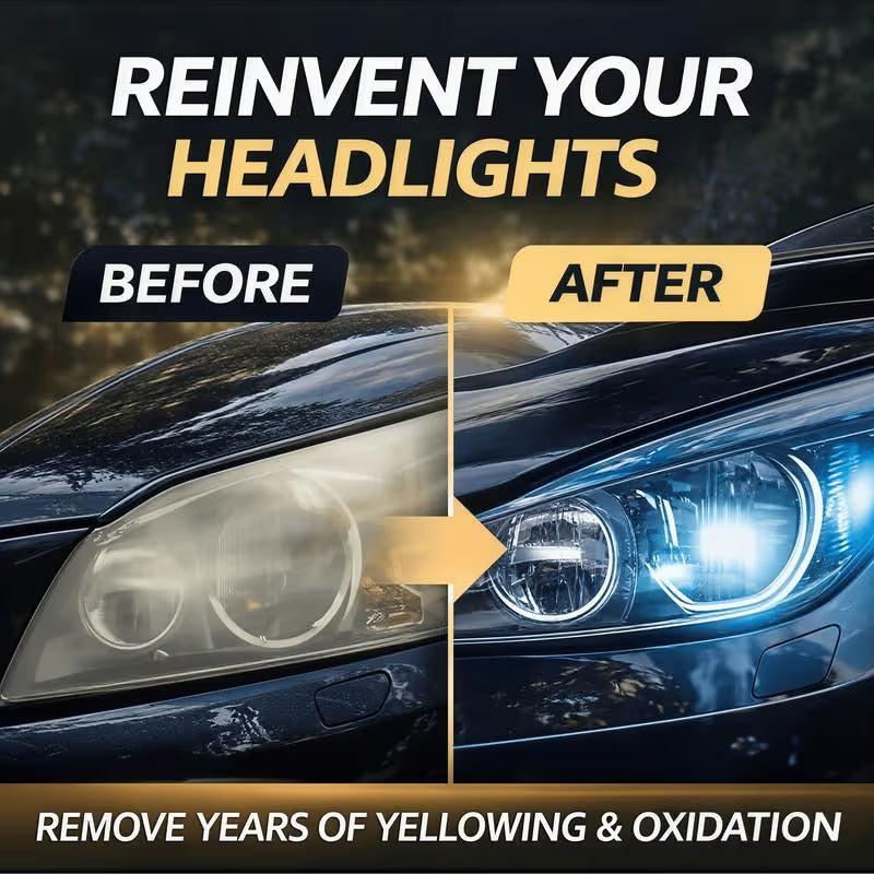 🚘Automotive Headlamp Restoration Fluid Kit