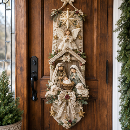 🎄✨ Christmas Handmade Door Décor DIY Collection 🧵🏡