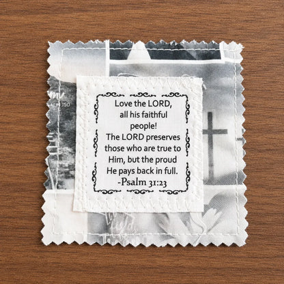 ✝️ Pocket Prayers™ 48 Scripture Fabric Squares for Faith Filled DIY Gifts
