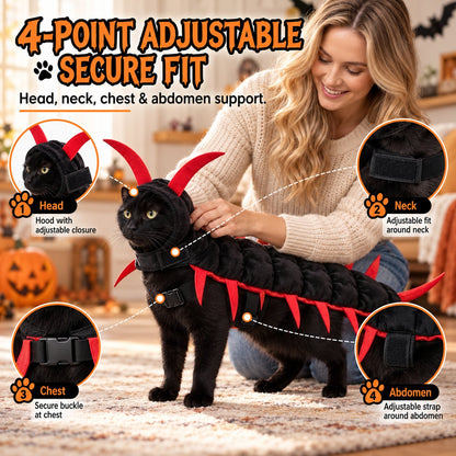😹 Giant Centipede Cat Costume™ — Creepy Until It Starts Walking