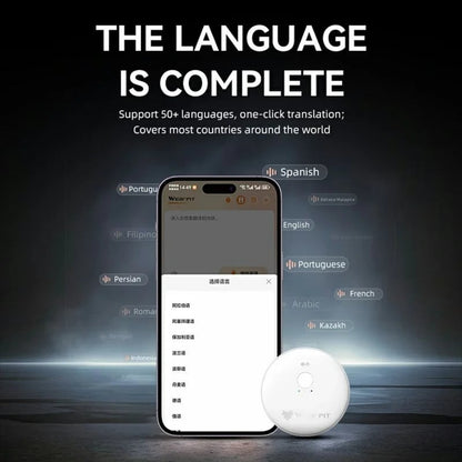 🌍 AI Real-Time Translator & Language Tutor: Smart Wearable Device for Spanish & English Practice – Supports 165+ Languages with Instant Feedback