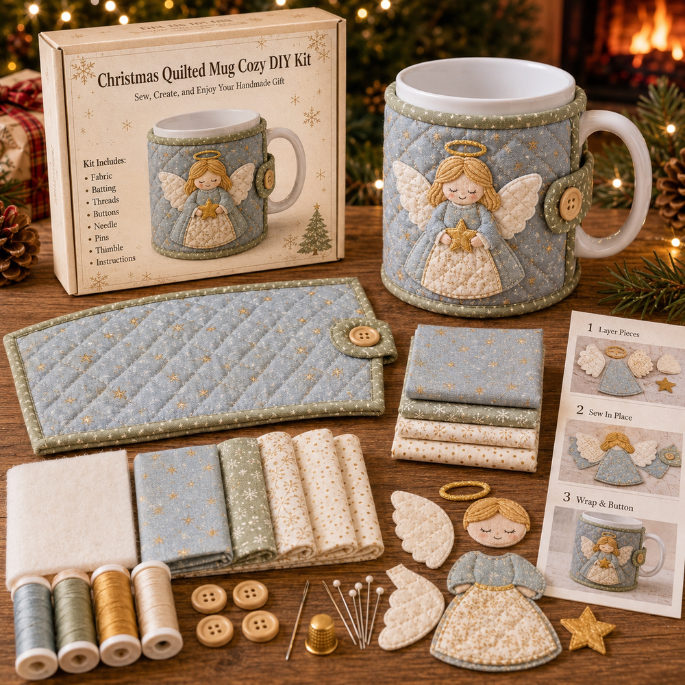 Christmas Angel Mug Cozy Sewing Kit