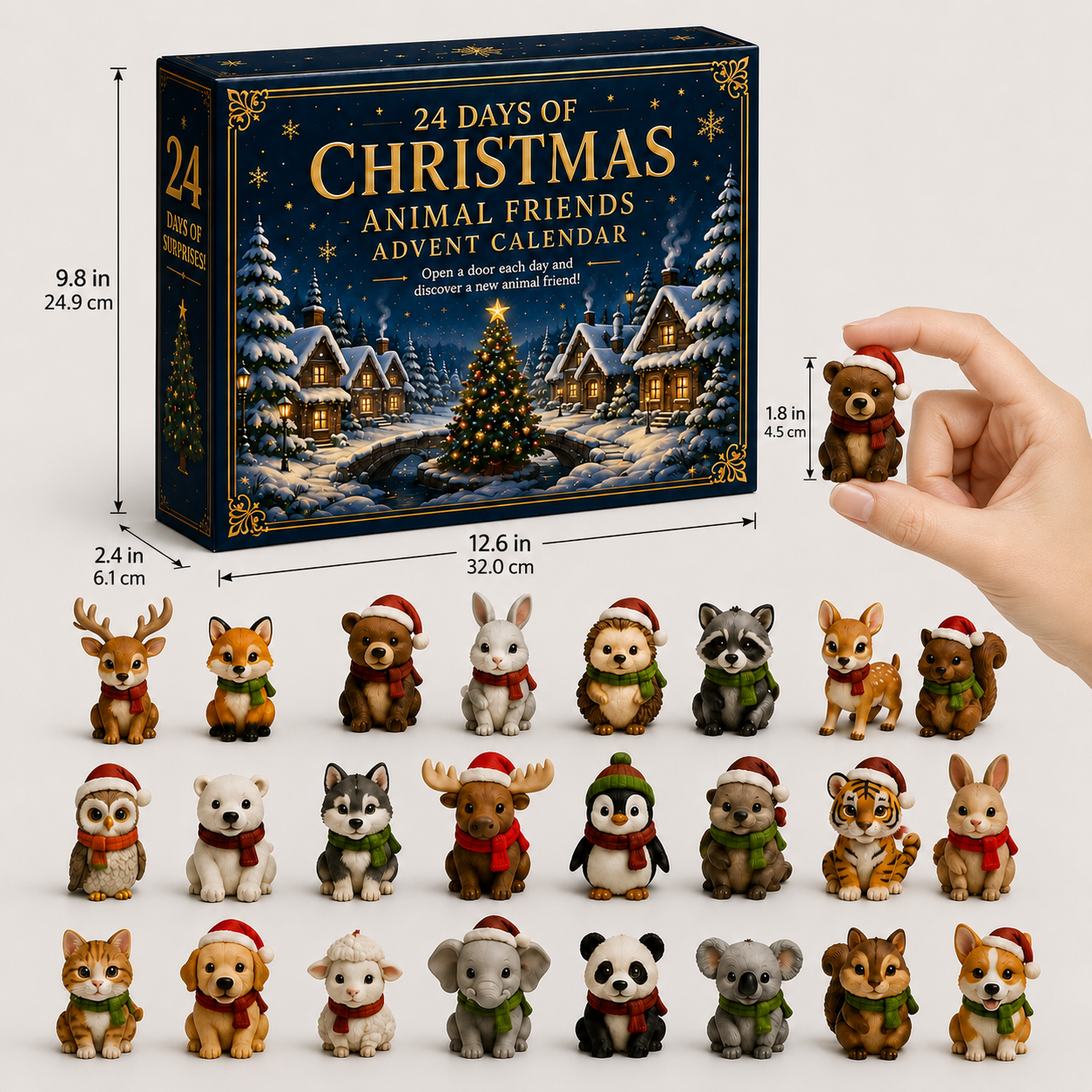 Complete 24 Animal Friends Christmas collection