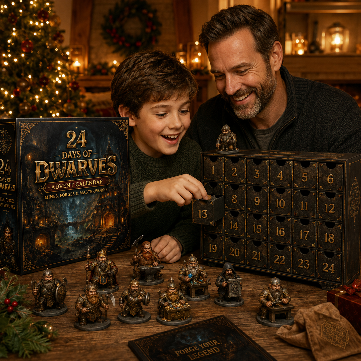 🎁 2026 Christmas Dwarf Advent Calendar – 24 Unique Dwarves to Build Your Fantasy Kingdom 🎄