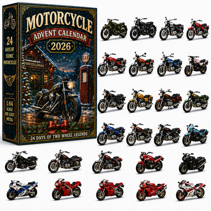 🏍️🎄 Motorcycle Advent Calendar 2026 – 24 Days of Two-Wheel Legends 🎁🔥