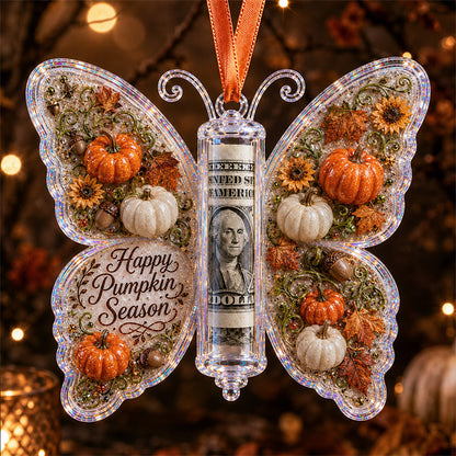 🦋🎃 Halloween Butterfly Cash Holder Ornament