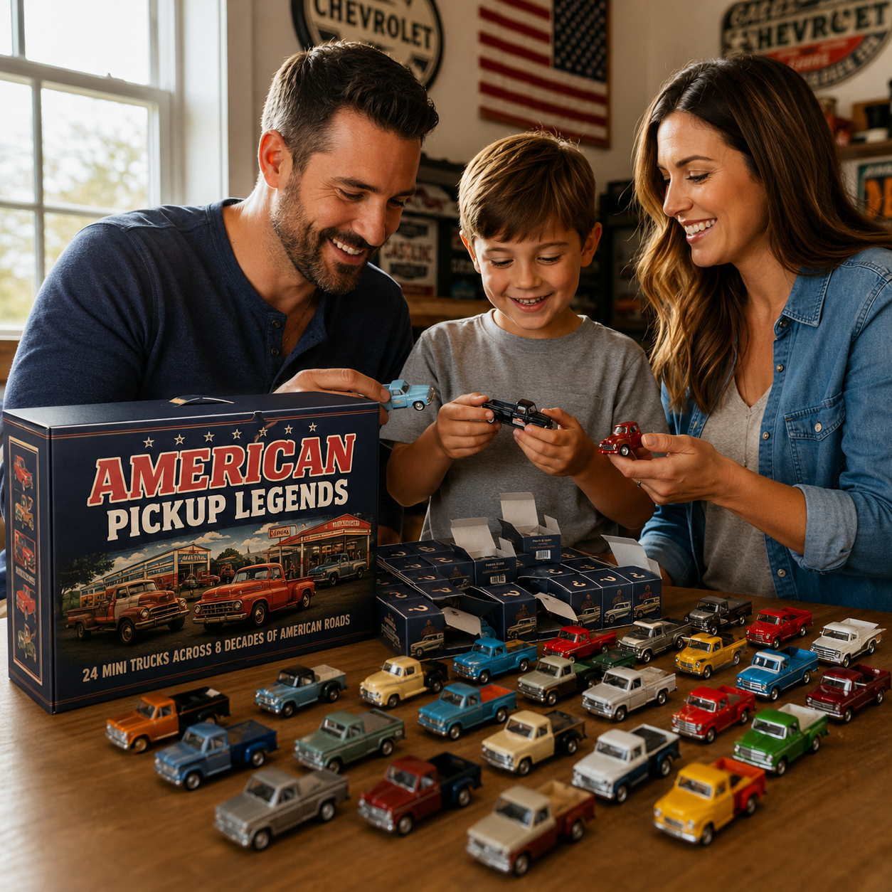 🇺🇸 American Pickup Legends — 24 Days Across 8 Decades Advent Calendar