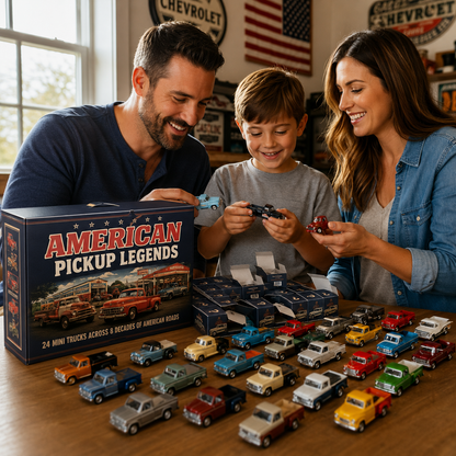 🇺🇸 American Pickup Legends — 24 Days Across 8 Decades Advent Calendar