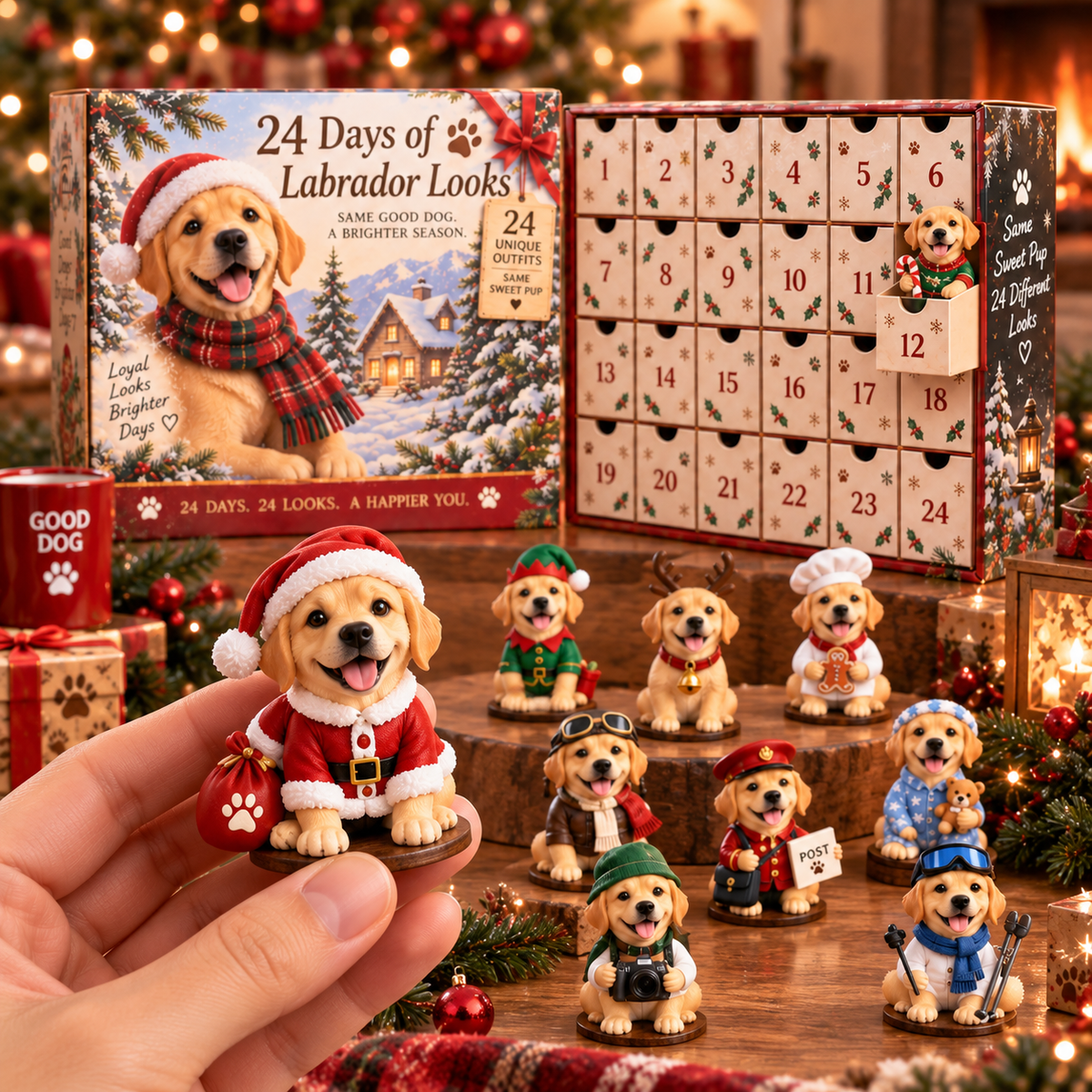 Labrador collectible close up