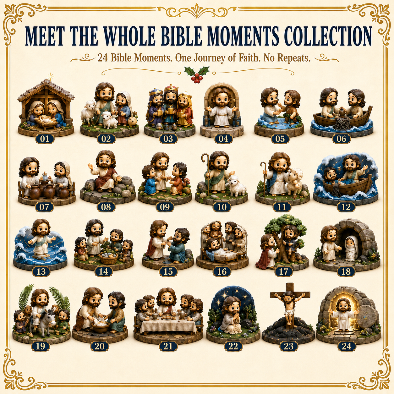 ✝️ 24 Days Walking With Jesus Advent Calendar 2026 – 24 Bible Moments • One Journey of Faith 🎄✨