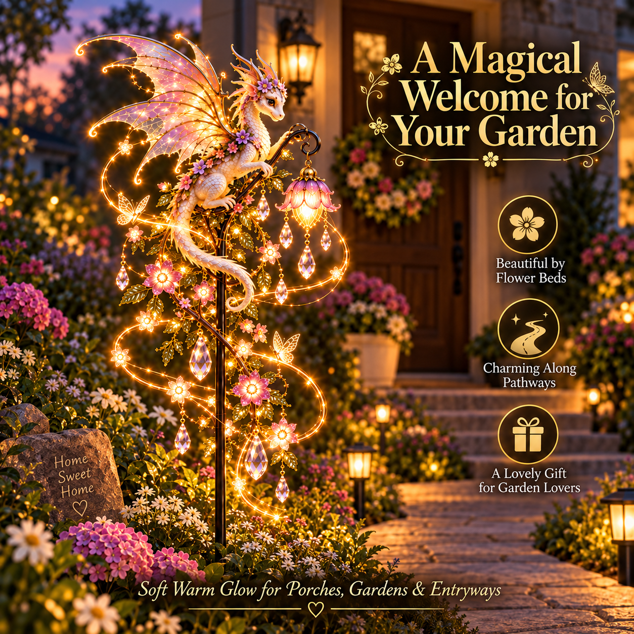 🎁Last Day 49% OFF-✨ Enchanted Garden Glow™ – Solar Fantasy Stake Light