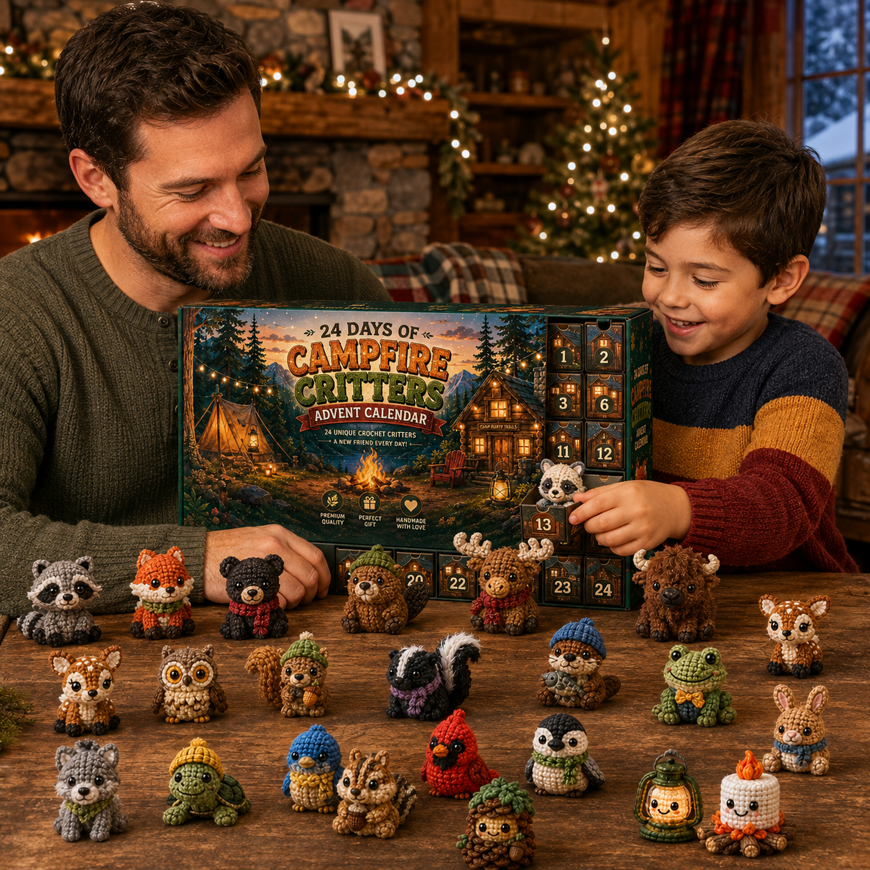 🔥 24 Days of Campfire Critters Advent Calendar 🦊🌲
