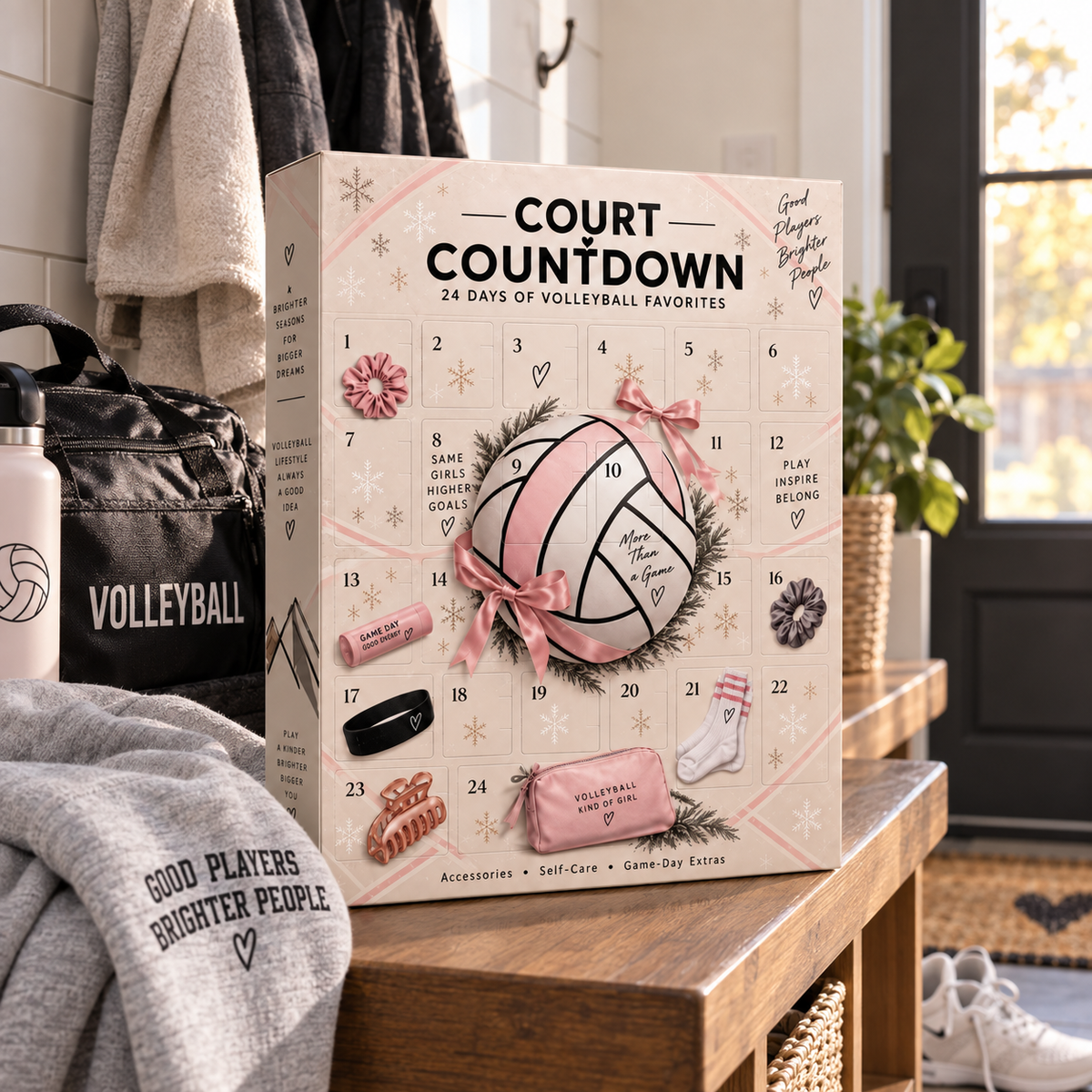 🏐 Court Countdown™ Volleyball Advent Calendar | 24 Days of Volleyball Surprises for Girls