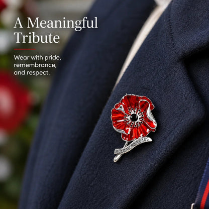 VE Day 80 Poppy Brooch | Limited Edition Anniversary Keepsake
