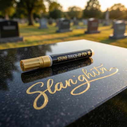 🐦Golden Tombstone Marker Pen for Restoring Faded Grave Inscriptions